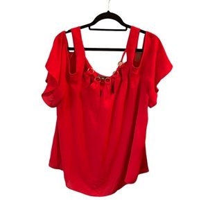 Bold Elements Red Blouse